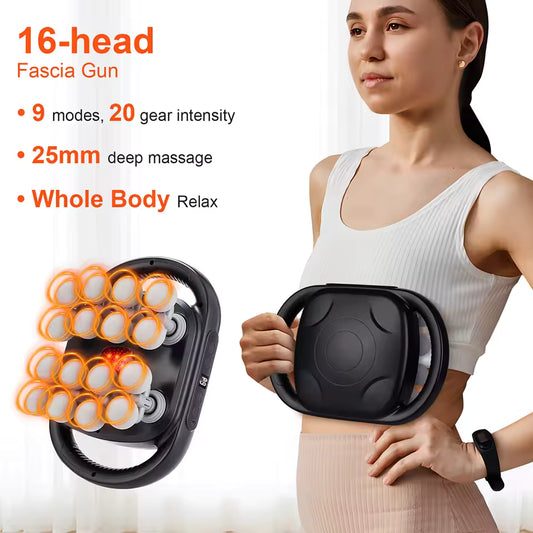 Nerava™ - Innovative 16 Head Massage Gun