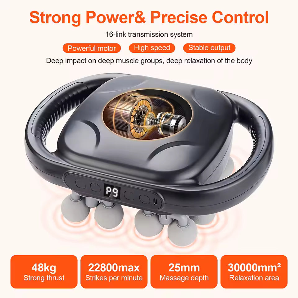 Nerava™ - Innovative 16 Head Massage Gun