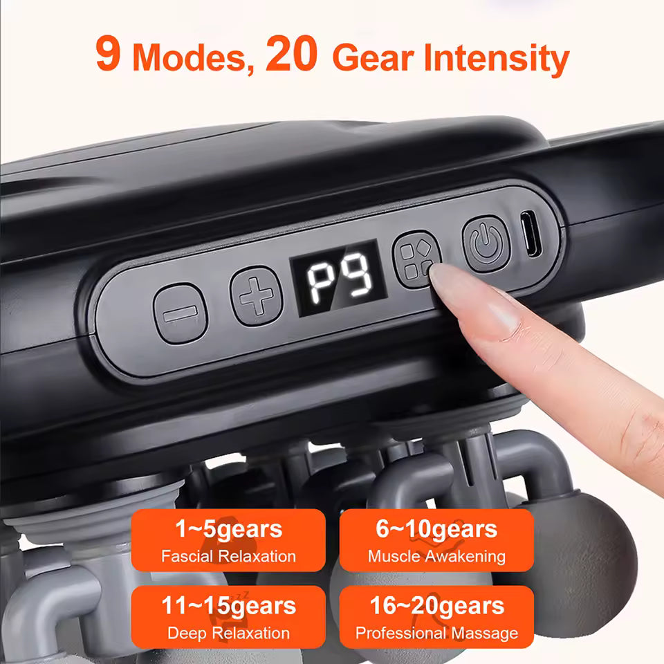Nerava™ - Innovative 16 Head Massage Gun